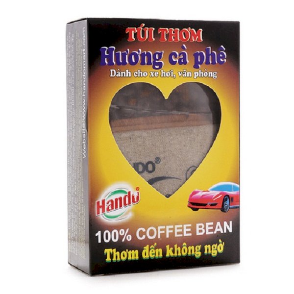 Combo 2 túi thơm treo xe ô tô hương Cafe nguyên chất Hando 100g/túi