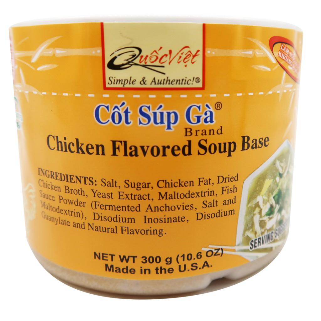 GIA VỊ NẤU Súp Gà Cốt Quốc Việt Foods 300g- Gia vị hoàn chỉnh nhập khẩu