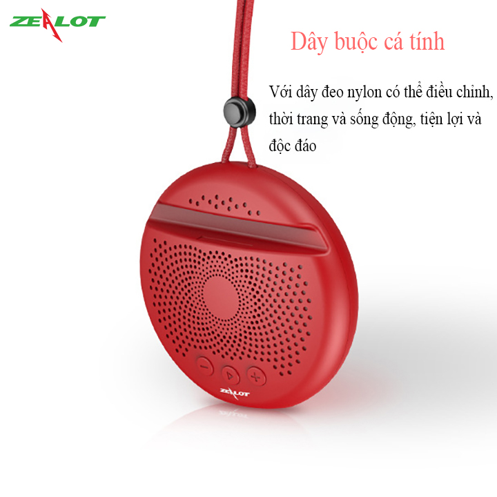 Loa bluetooth mini Zealot di động hàng chính hãng S24 loa siêu trầm