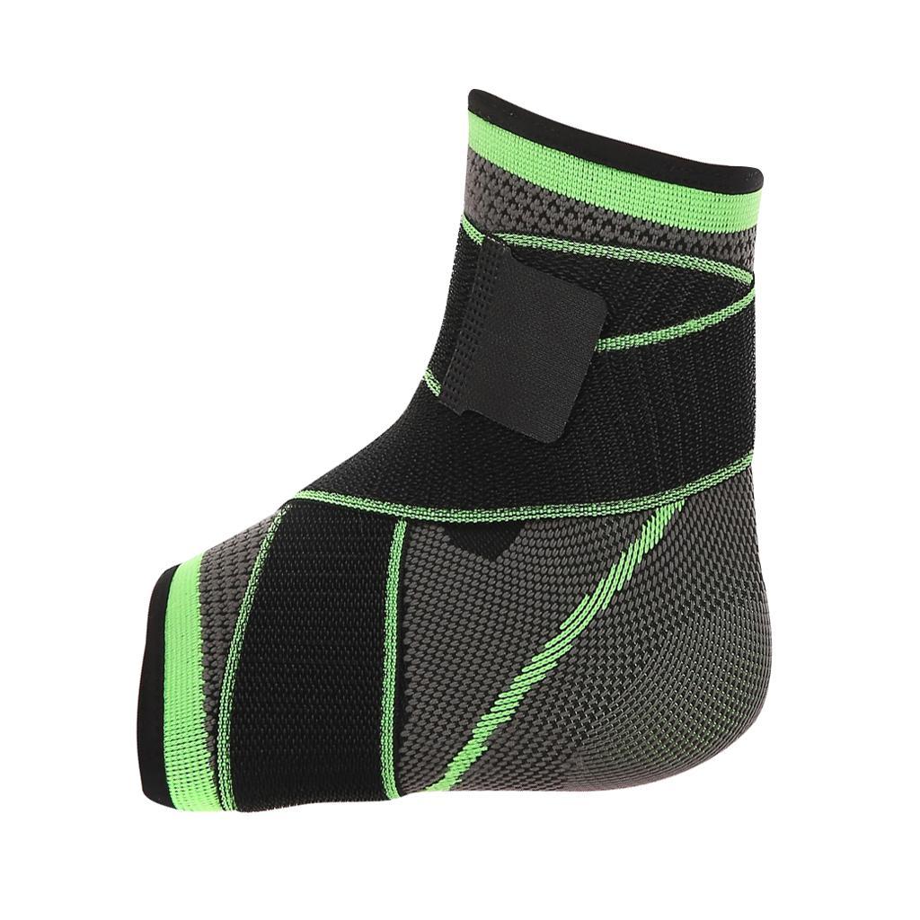 Men Women Compression Sleeve Ankle Support   Black