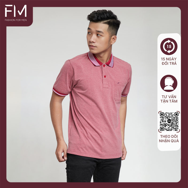 Hình ảnh Áo Polo nam cổ bẻ ngắn tay, chất liệu vải thun cotton cao cấp, trẻ trung, năng động – FORMEN SHOP – FMPS088