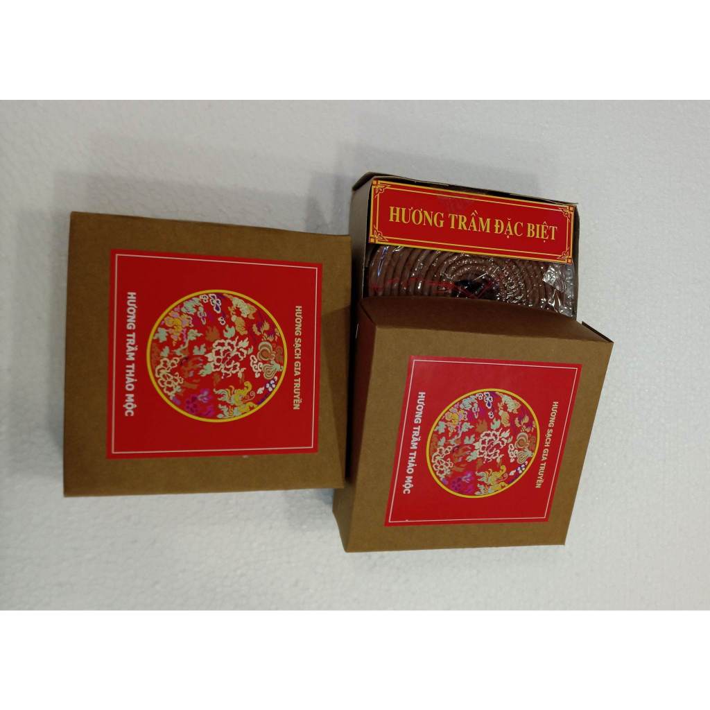 NHANG VÒNG HƯƠNG TRẦM GIA TRUYỀN ĐẶC BIỆT HỘP 10 VÒNG .ĐỐT 10 GIỜ ,20GIỜ