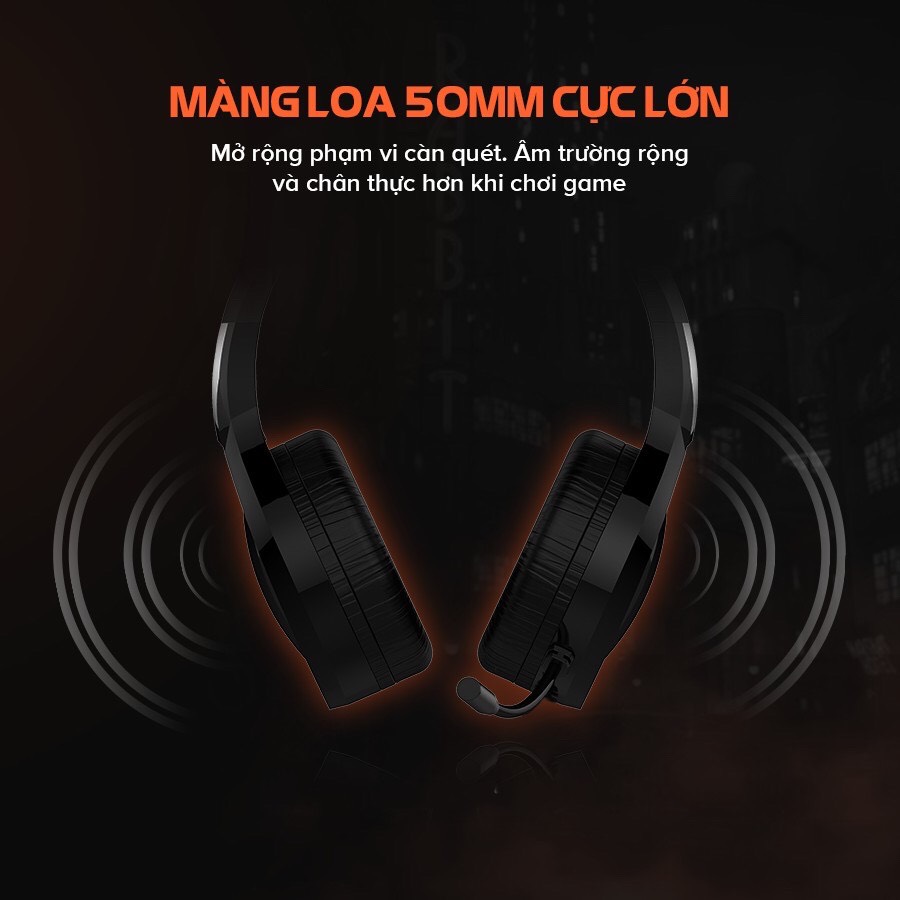 Tai Nghe Gaming Headphone HAVIT H2232D, Driver 50, Đèn RGB, Mic Khử Ồn, Đa Tương Thích - Hàng Chính Hãng