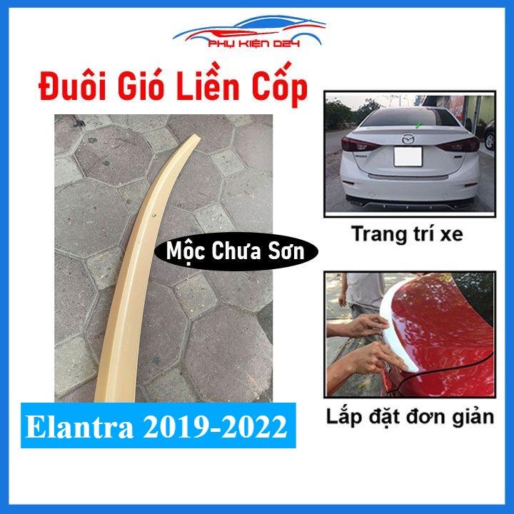Đuôi gió sau xe liền cốp Elantra 2019-2020-2021-2022 hàng mộc chưa sơn