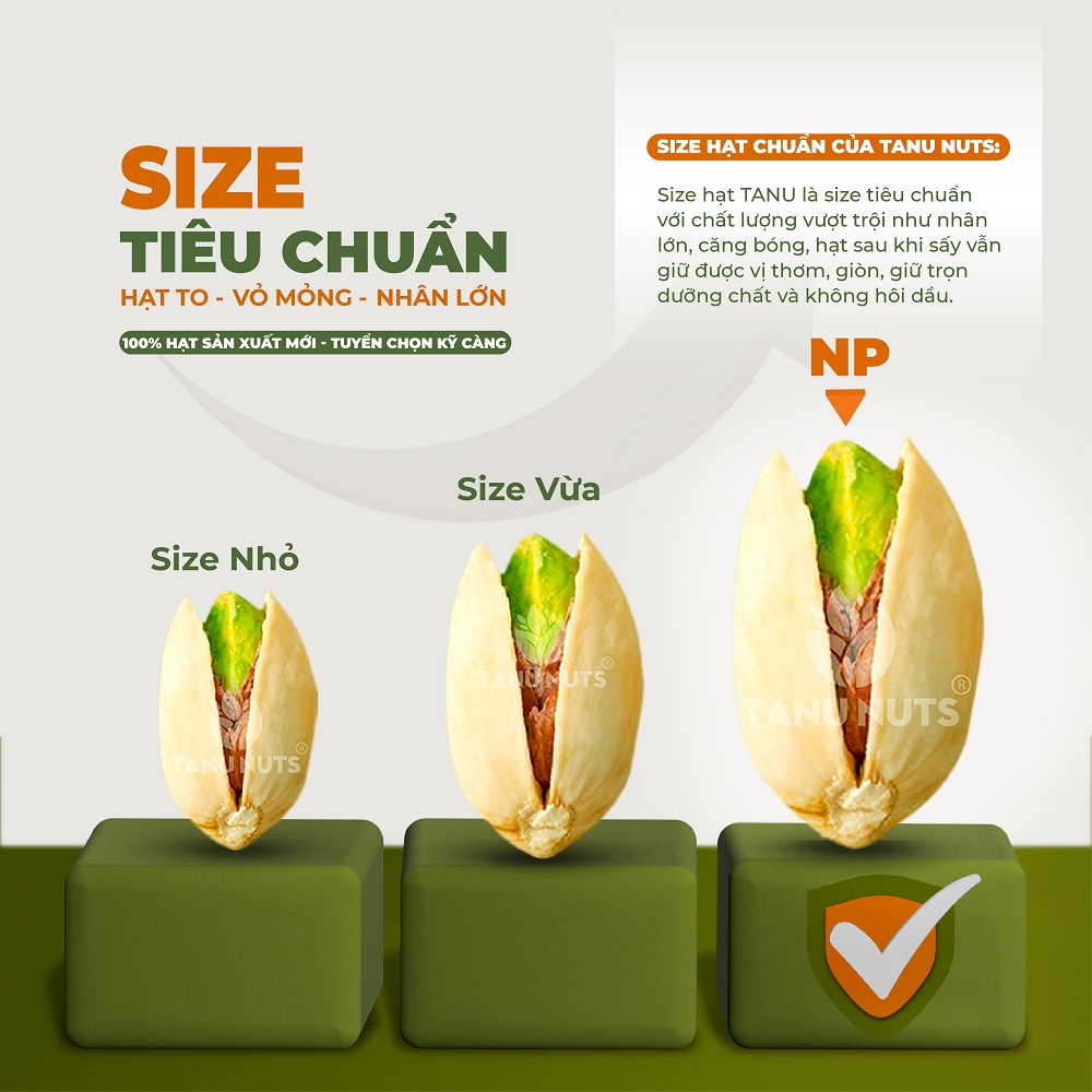 Hạt dẻ cười rang muối TANU NUTS giàu dinh dưỡng tốt cho mẹ bầu, bé