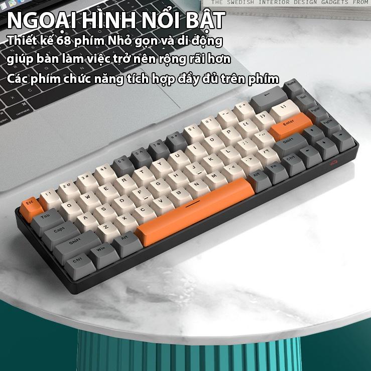 Bàn phím cơ Coputa Bàn phím cơ có dây mini laptop máy tính LED RGB T8