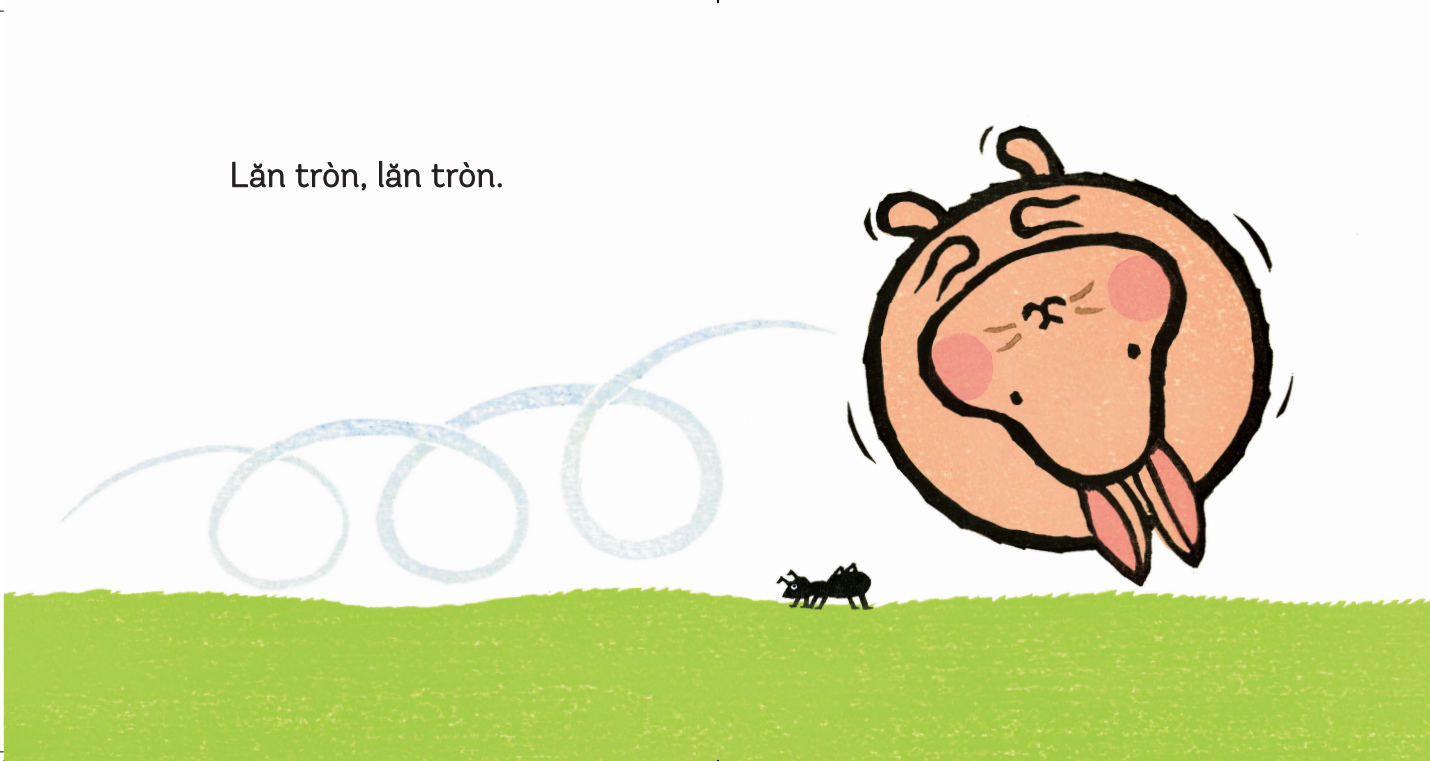 Ehon - Làm quen với sách cho bé 0-2 tuổi - Lăn tròn, lăn tròn