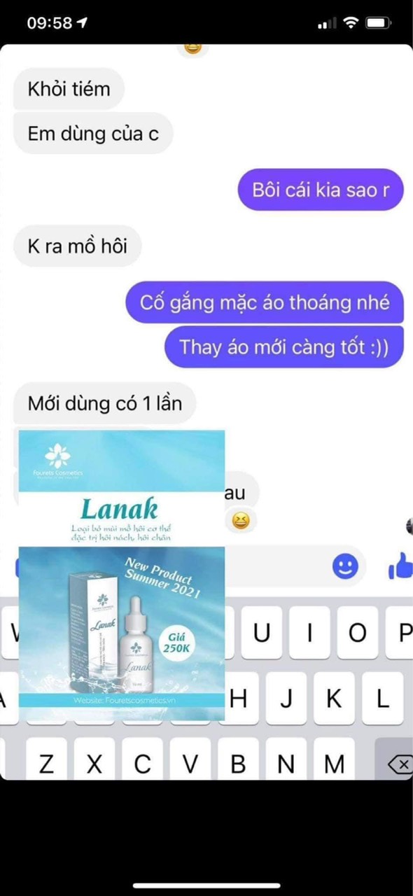 Lanak Fourets Cosmetics - Ngăn ngừa hoàn toàn hôi nách