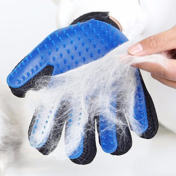 Găng tay tắm + chải lông cho chó mèo