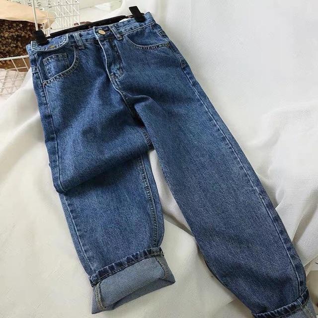 Quần baggy bò túi nắp
