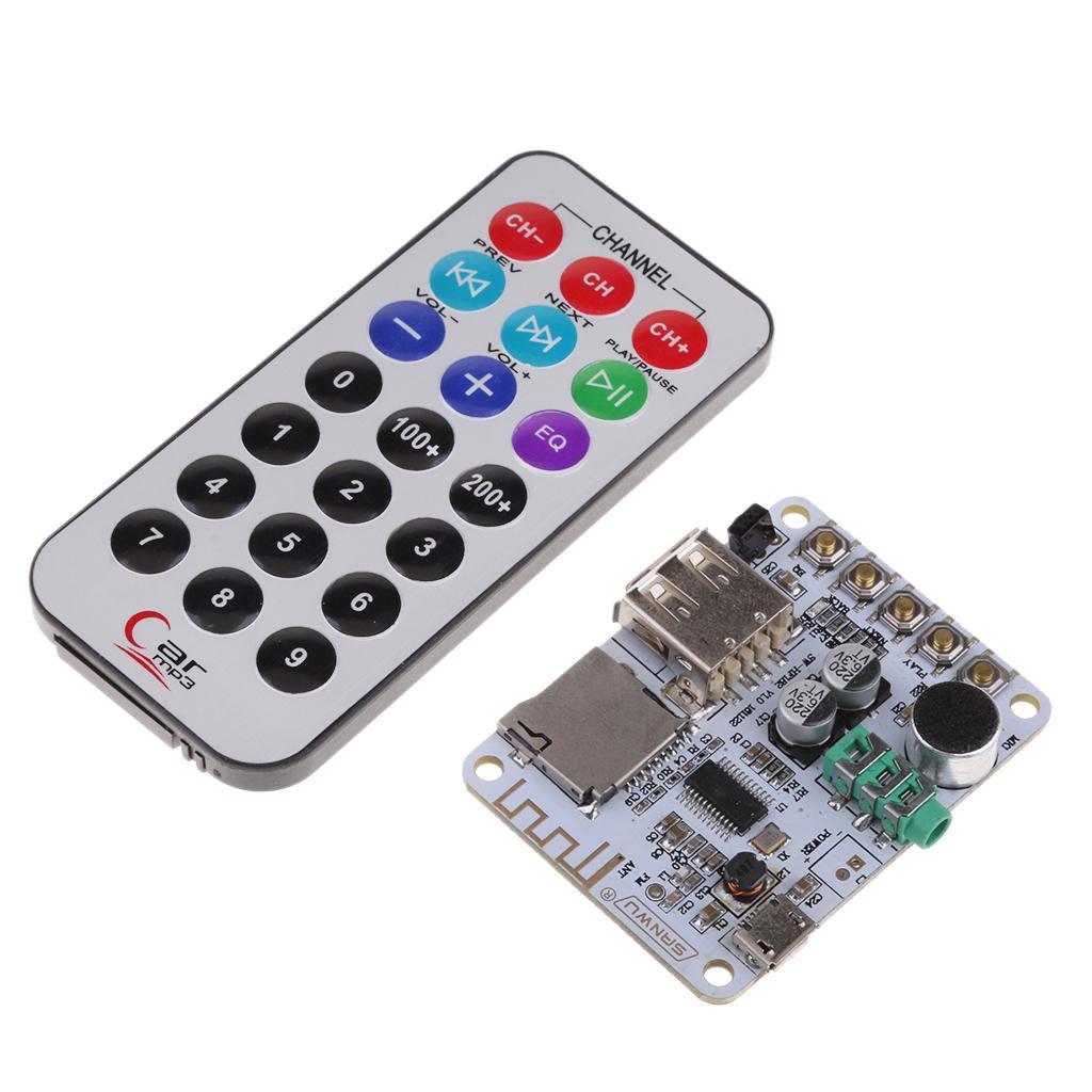 Bluetooth Audio Receiver Stereo Amplifier Board With Remote Control