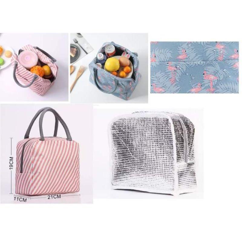 Túi Giữ Nhiệt Đựng Cơm Có Khoá Kéo Siêu Bền Hoạ Tiết Bắt Mắt - Túi Ủ Cháo Chống Thấm Chống Bám Bẩn Có Quai Xách Tiện Lợi