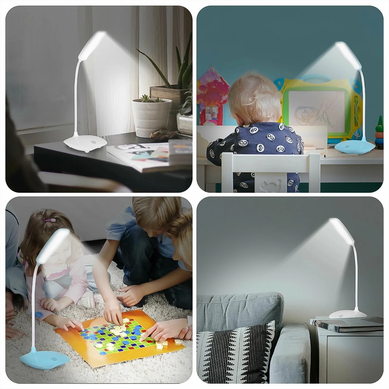 Đèn học đèn để bàn mini tiện lợi có thể uốn cong đèn led đọc sách làm việc chống cận thị - hàng chính hãng Vinetteam