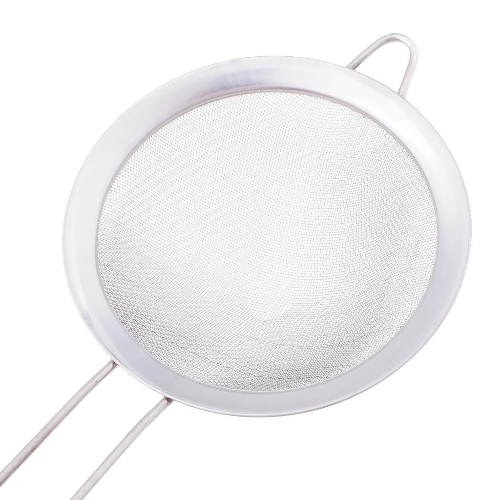 Stainless Steel Fine Mesh Strainer Bowl Drainer Sieve Colander Sifter 7/9/12/14/16/18cm