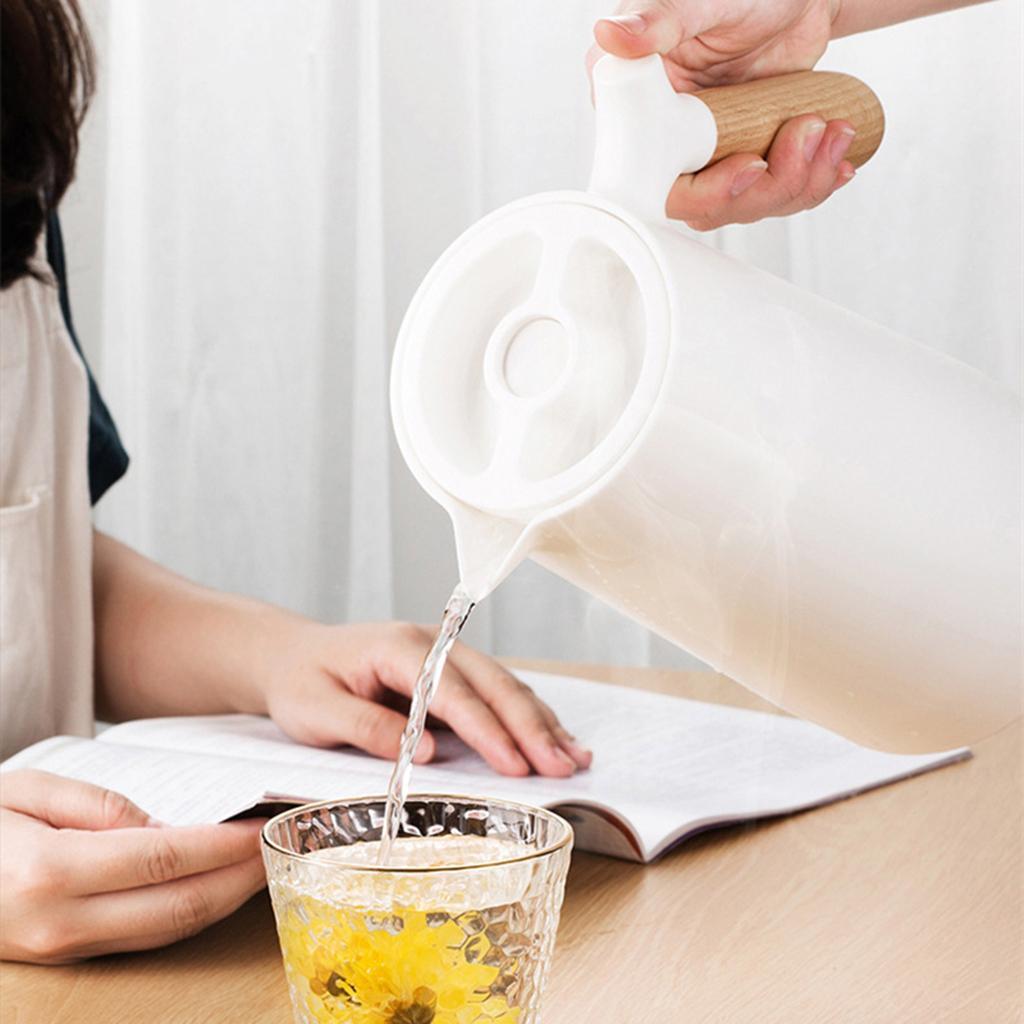 2pcs Portable 1000ml Household Double Walled Coffee Jug Drinking Bottles