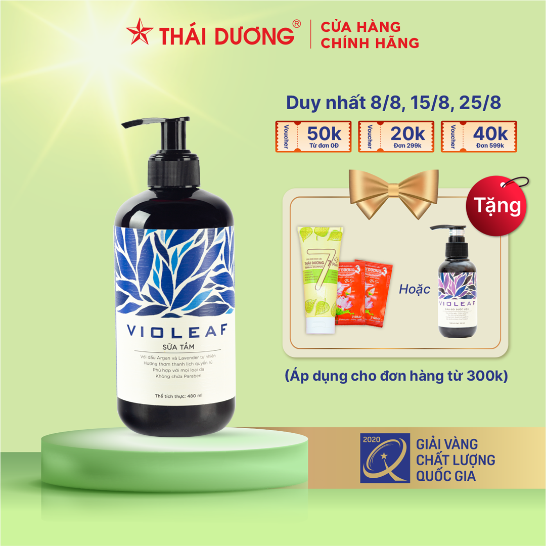 Sữa tắm thảo dược Violeaf 480ml - Sao Thái Dương