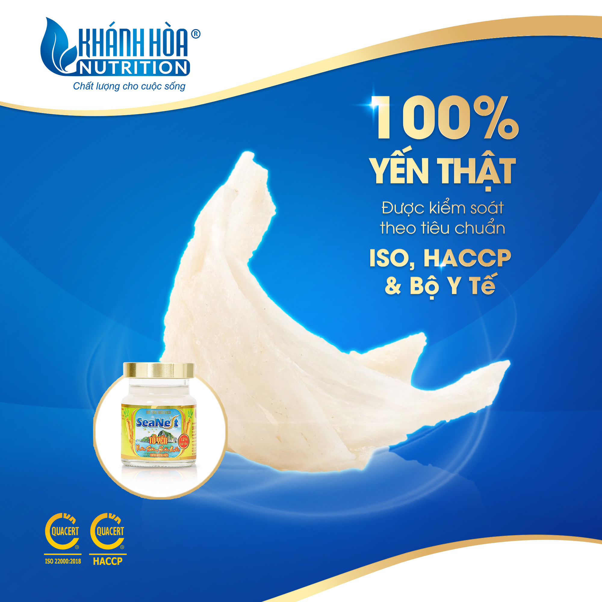 Hộp Quà Tặng 12% Tổ Yến Chưng Nhân Sâm Hàn Quốc Khánh Hòa Nutrition – Hộp 6 lọ x 70ml