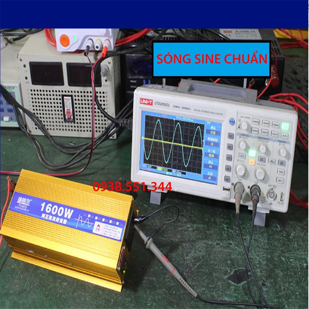 KÍCH ĐIỆN SINE CHUẨN 1600W - Đổi nguồn DC 12V lên 220V công suất 3000W sin chuẩn