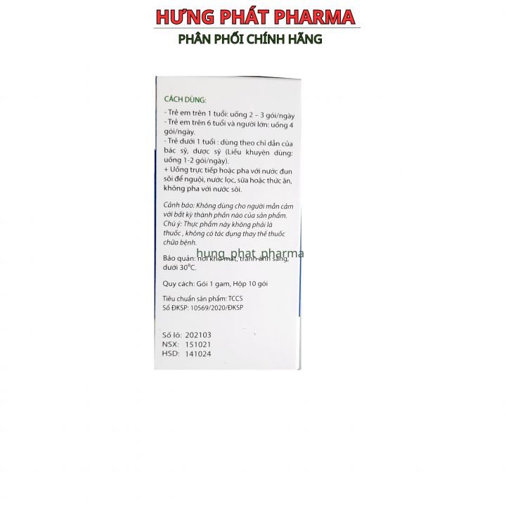 Men vi sinh probiotics biolac plus bổ xung lợi khuẩn – hộp 10 gói