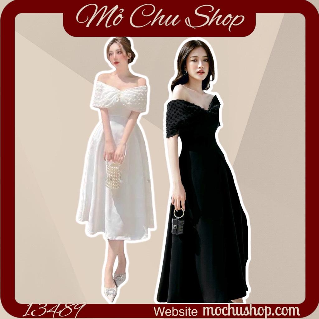ĐẦM XÒE TRỄ VAI PHỐI VOAN BI 13489