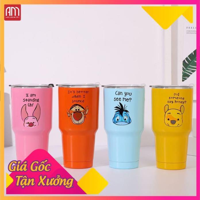 Bình Giữ Nhiệt 3D 900ml Nhiều Hình Kèm 2 Ống Hút, 1 Cọ Rửa, 1 Túi Đựng TP'S