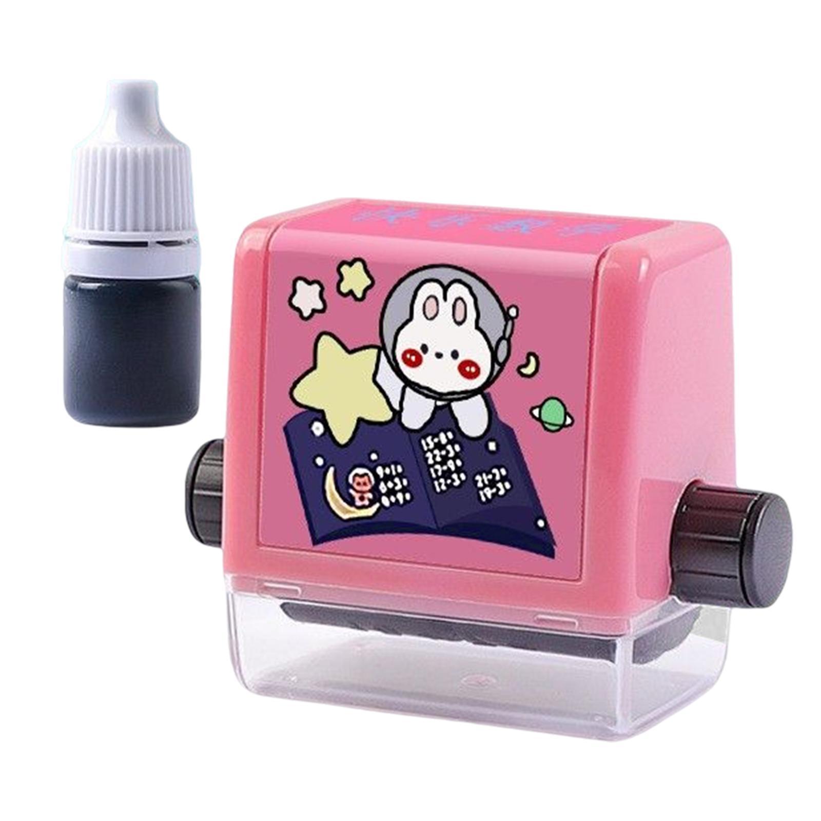 Roller Digital Teaching Stamp Practice Tool for Teaching Parents Teachers Pink