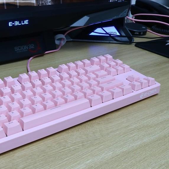 Cover bàn phím E-Dra EK387, RGB, Pro, Pro Cherry I Edra Pink Cover