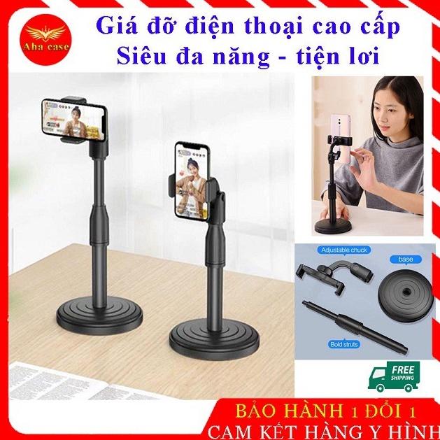 &quot;Cam Kết Loại 1&quot; Giá đỡ điện thoại để bàn,Livestream, kẹp chống lưng xoay 360,chân đế tròn để bàn, giá đỡ tiện lợi đa n