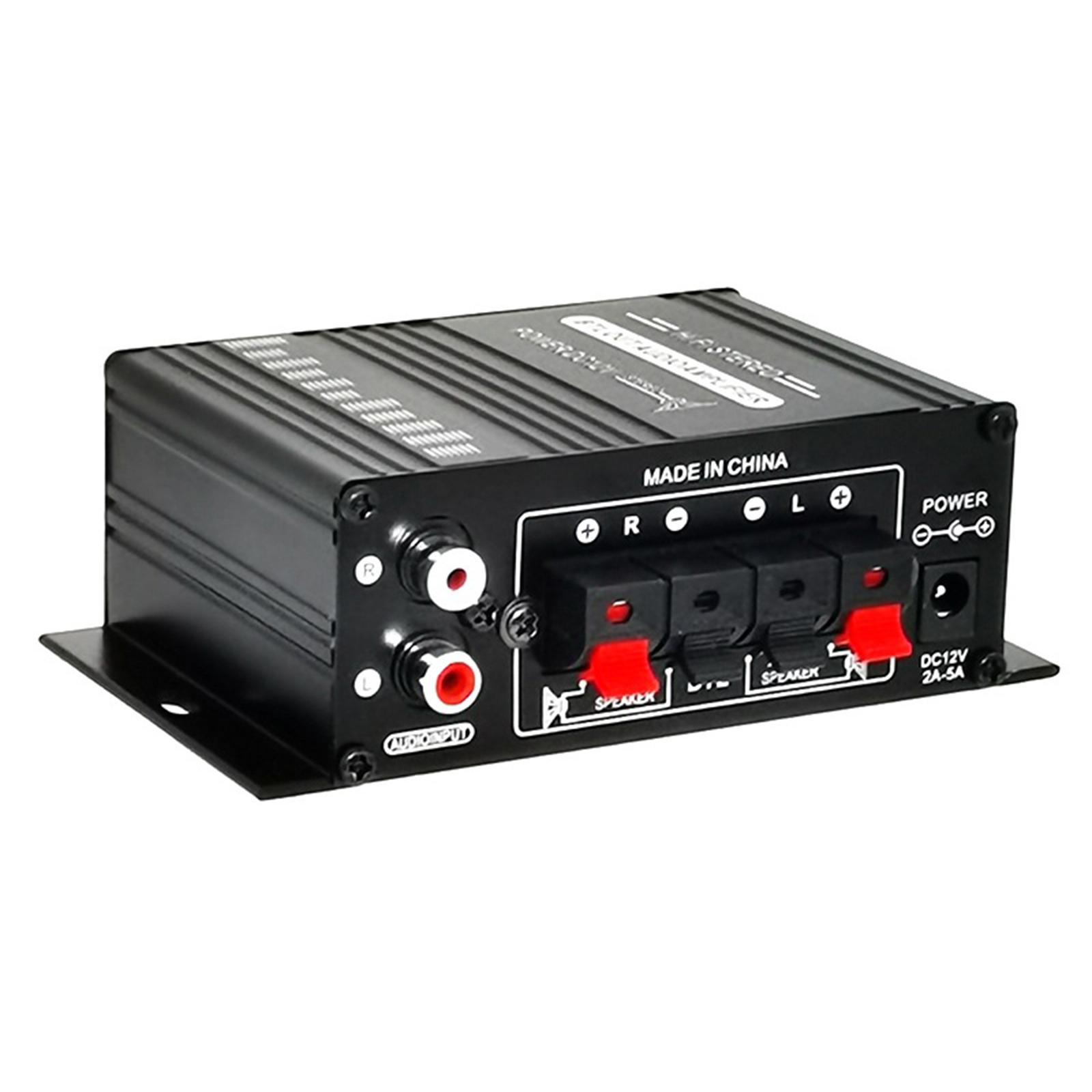 12V 2A Audio  Amplifier 2-Channel Speakers for Desktops Portable Home