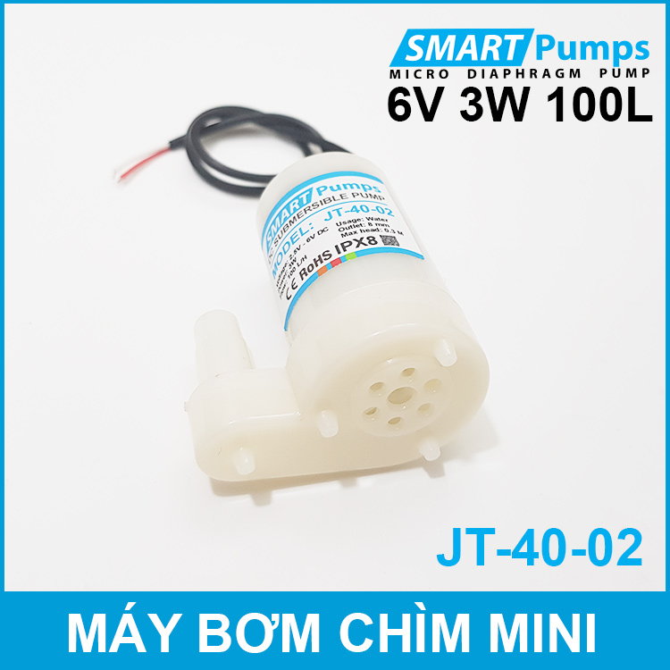 Máy bơm chìm mini 2.5V 6V 3W 100L Smartpumps JT-40-02