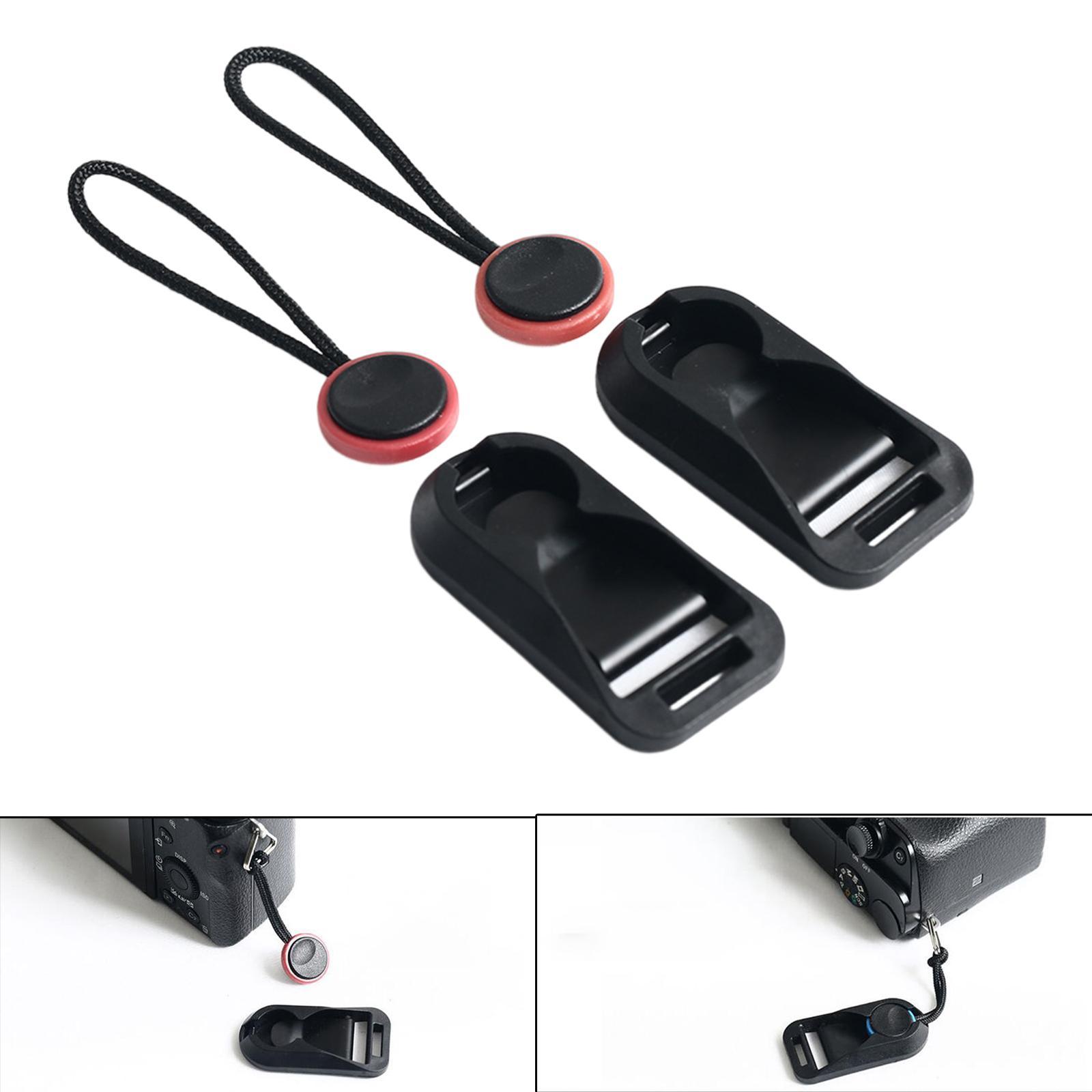 2 Pairs Quick Release Connectors Qd Loops for Camera Shoulder Strap Key