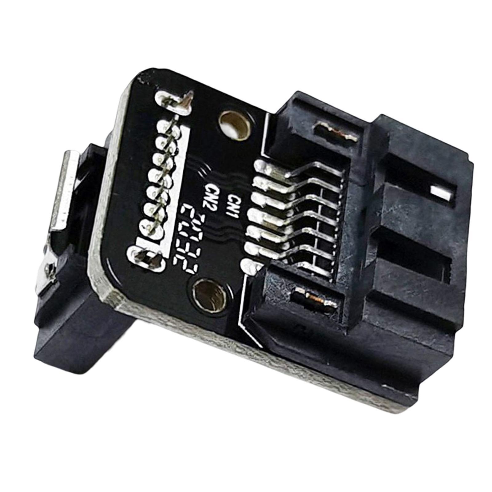 7Pin Female to Male Adapter Connector Durable 90 Degree Converter for SSD HDD