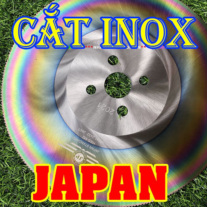 Lưỡi Cắt Inox Không Ba Via Cầu Vồng 300mm