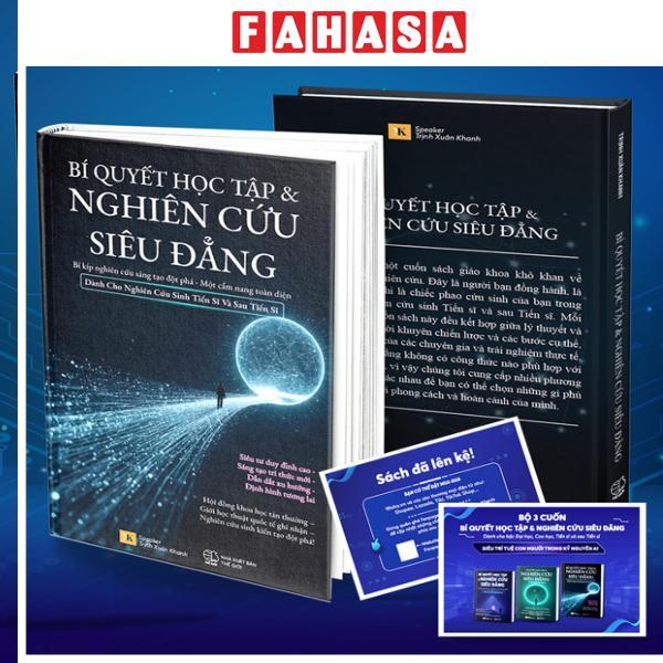 Sách - Bí Quyết Học Tập Và Nghiên Cứu Siêu Đẳng - Bí Kíp Nghiên Cứu Sáng Tạo Đột Phá - Một Cẩm Nang Toàn Diện - Dành Cho Nghiên Cứu Sinh Tiến Sĩ Và Sau Tiến Sĩ - Bìa Cứng - Tặng Kèm Postcard