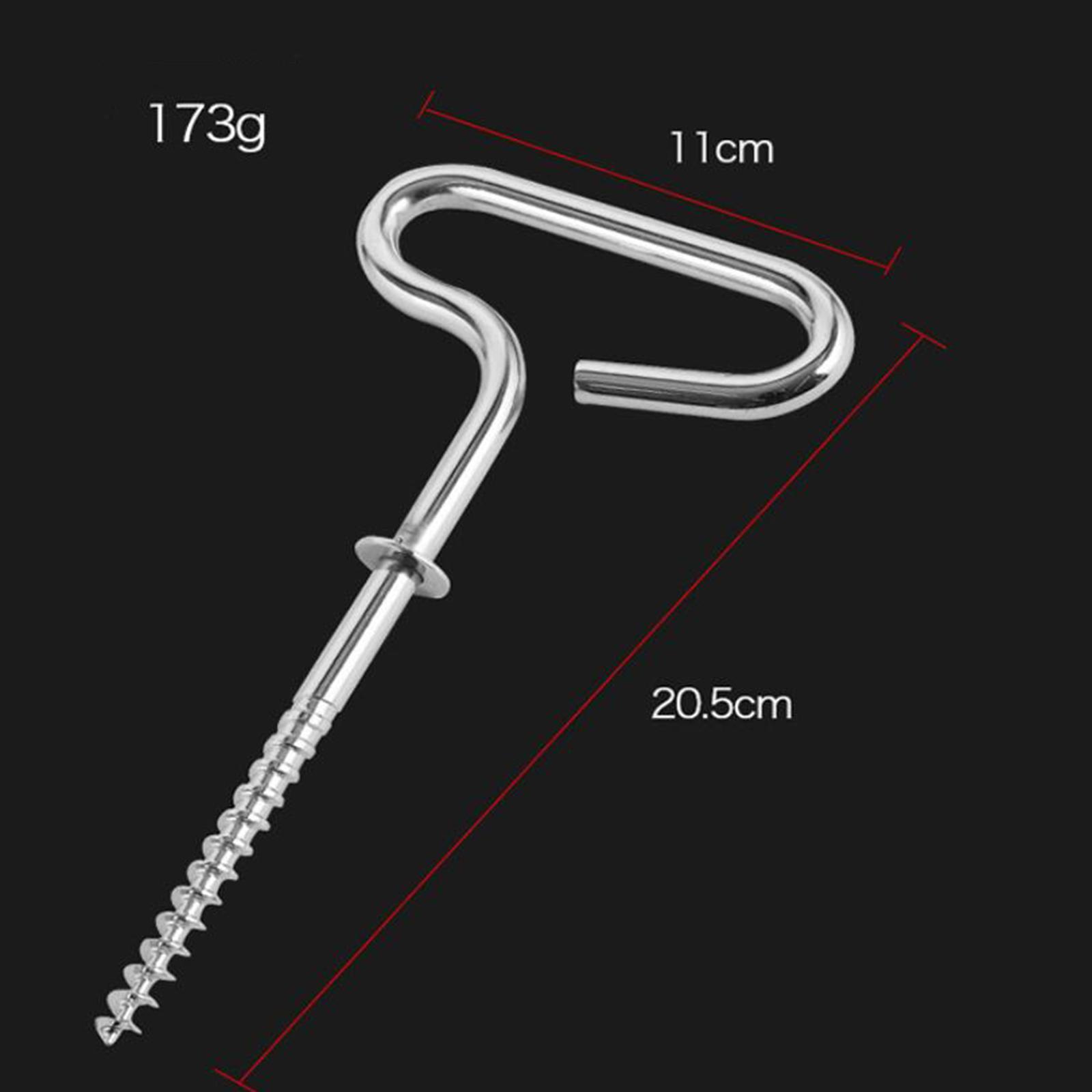 Ice Anchor Drill Adapter Tent Stakes Practical Ice Fishing Anchor Tool