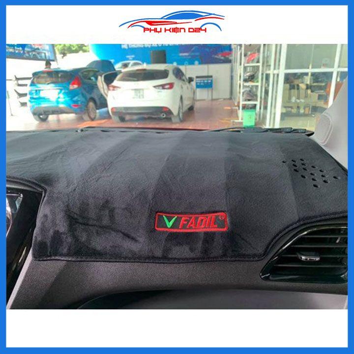 Thảm taplo nhung Vinfast Fadil 2019-2020-2021-2022 chống nắng nóng làm mát xe mở rộng tầm nhìn