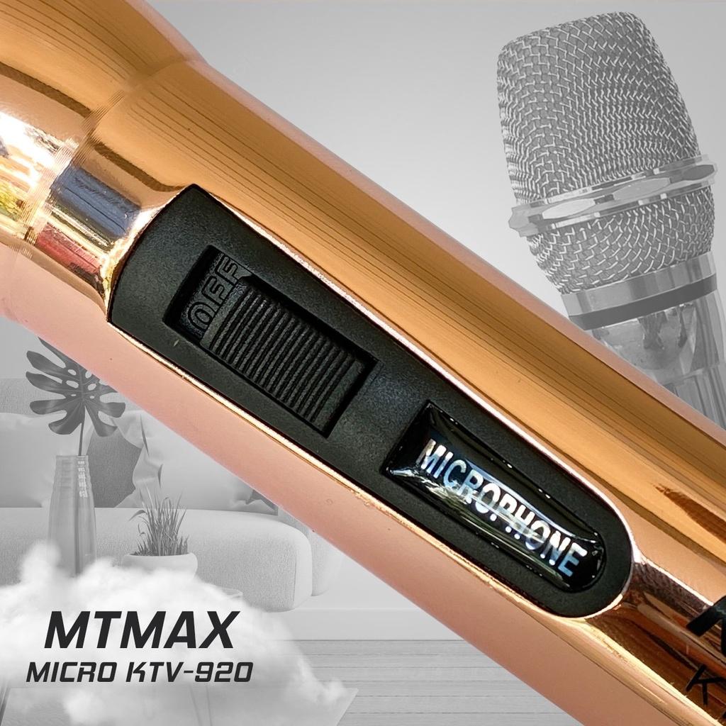 Micro có dây MTMAX KTV  930 920 độ nhạy cao, khả năng chống hú cực tốt – Dòng micro karaoke được ưa chuộng bh 12 thág