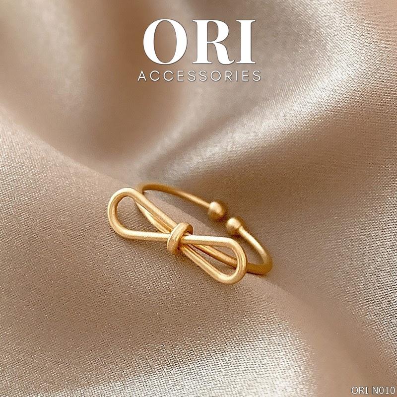 Nhẫn nữ Freesize hình nơ Emma đơn giản tinh tế ORI ACCESSORIES N010