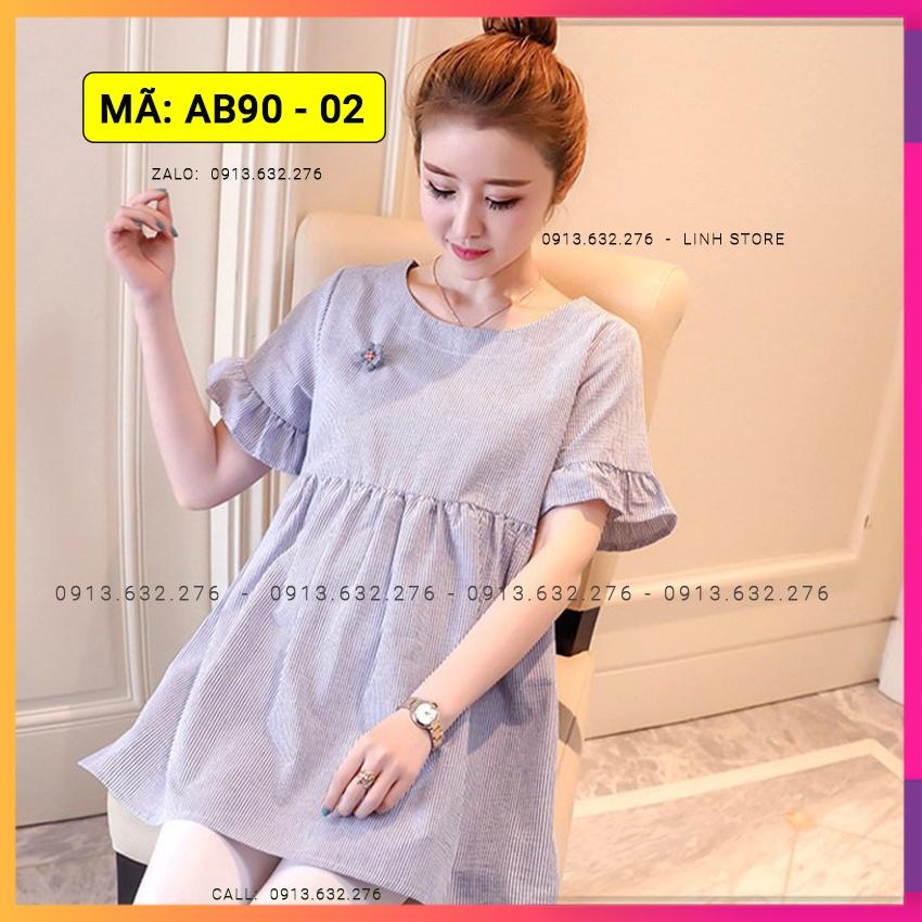 Áo Bầu Hàn Quốc, Áo Bầu Đẹp, Áo Bầu Babydoll giấu bụng