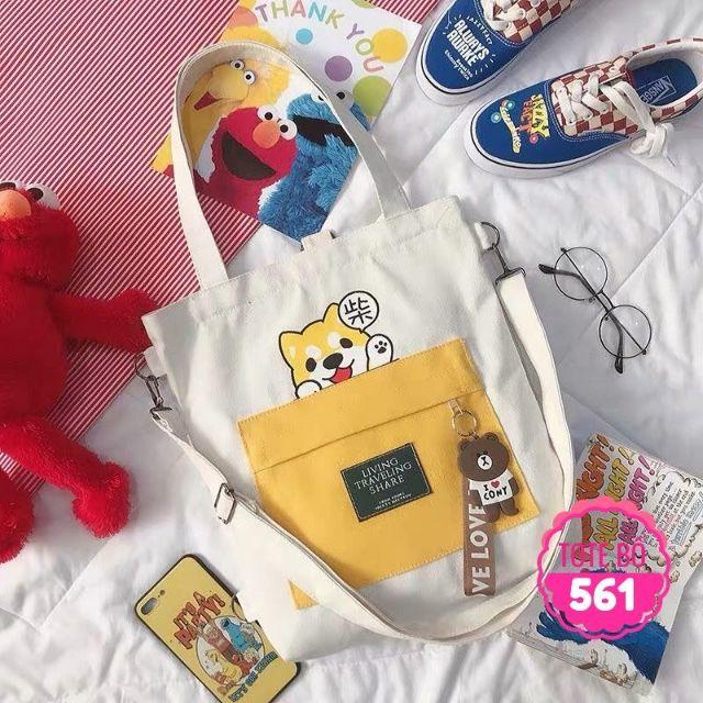 TÚI TOTE mẫu chú mèo siêu dễ thương