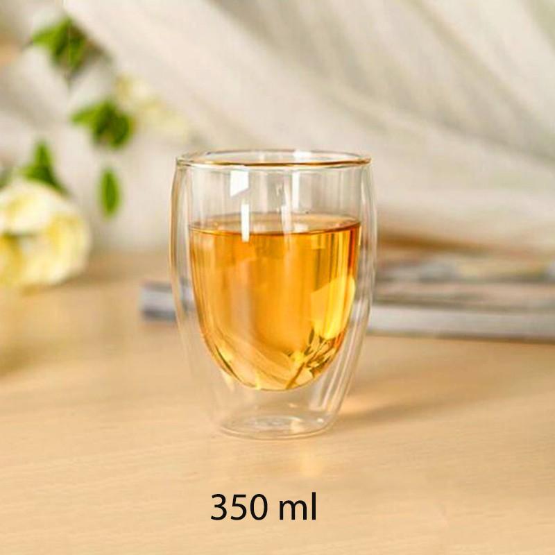 Cốc thủy tinh 2 lớp giữ nhiệt uống trà và cafe 80ml-240ml -350ml-450ml-650ml