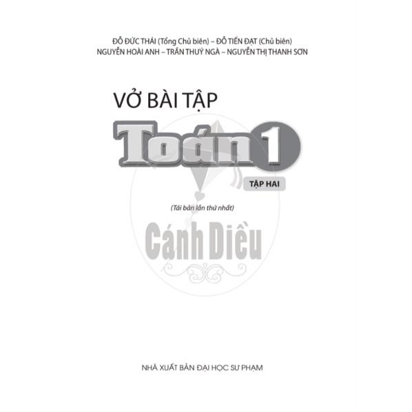 Vở Bài Tập Toán lớp 1 tập 2 - Cánh Diều