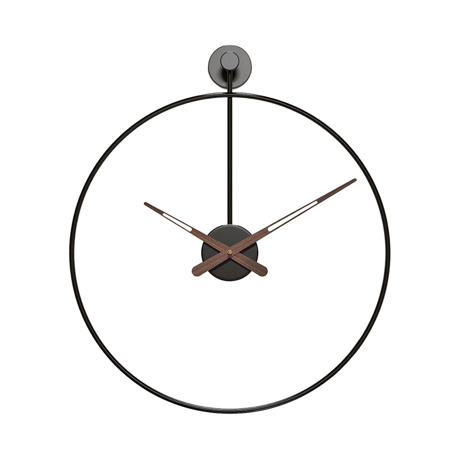 Nordic Wall Clock Non Ticking Decorative for Kitchen Coffee Shop Living Room