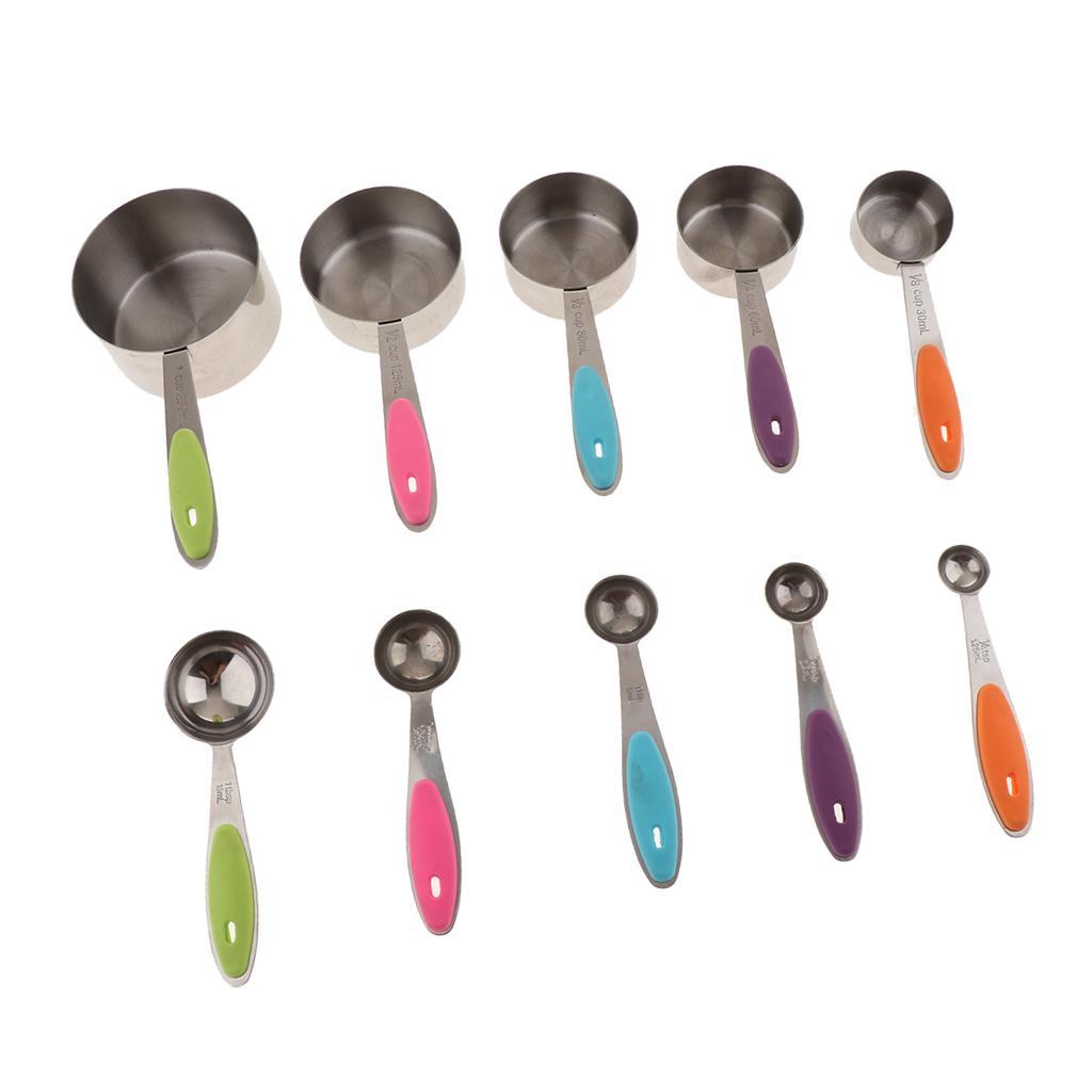 10pcs Stainless Steel Mixing Set Mixing Bowls