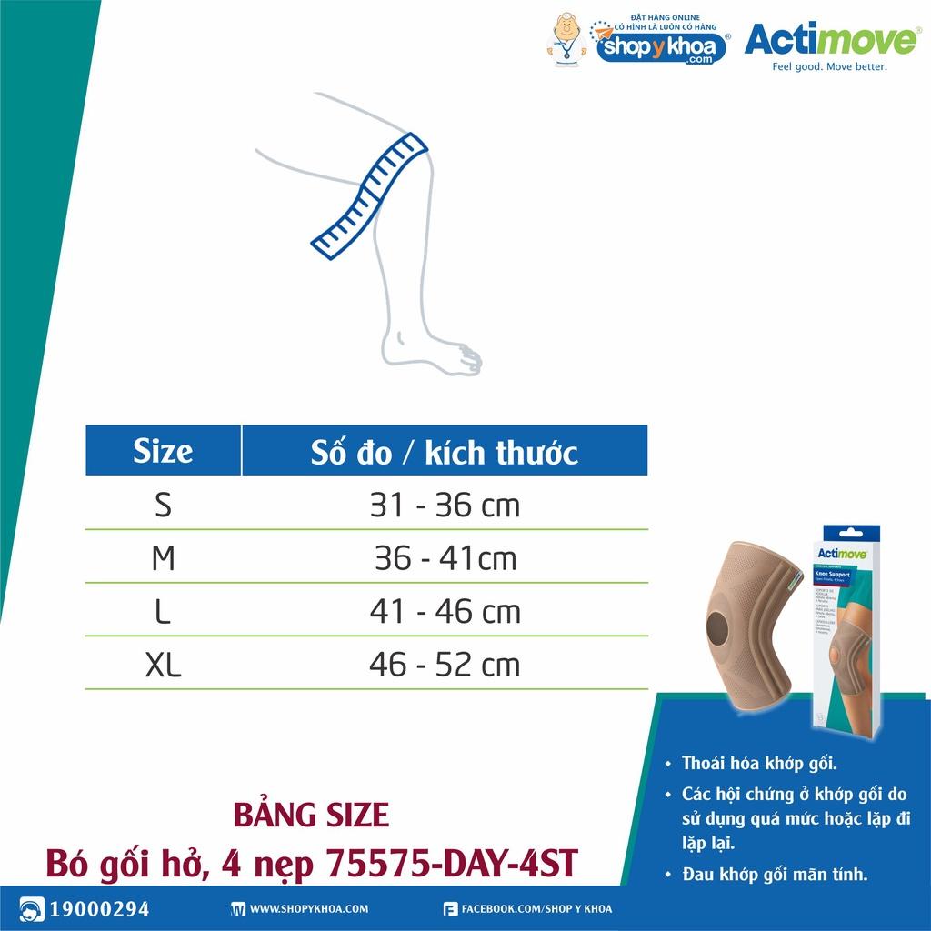 Bó gối hở, 4 nẹp 75575-DAY-4ST Actimove Knee Support