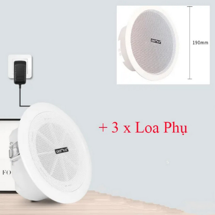 Bộ 4 Loa Âm Trần SAST Cao Cấp Không Dây Bluetooth , Âm Thanh Vòm 3D - Home and Garden