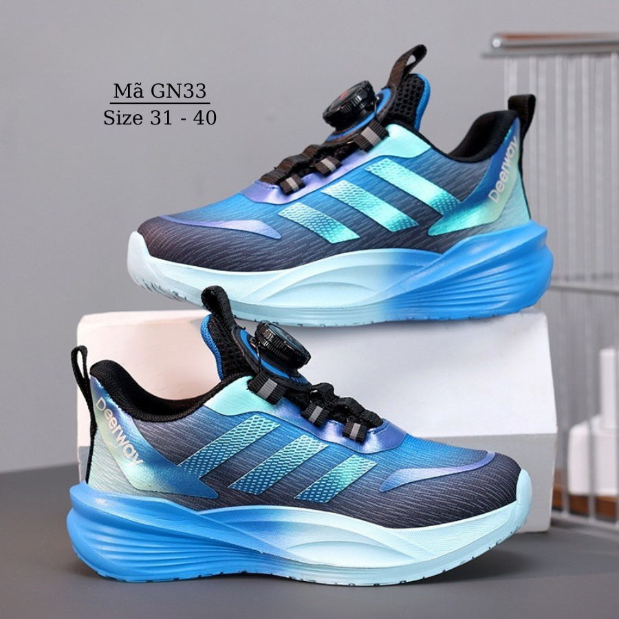 Giày thể thao trẻ em học sinh siêu nhẹ cao cấp DEERWAY 6 - 15 Tuổi đi học, chạy bộ, chơi bóng rổ, pickleball khỏe khoắn năng động GN33