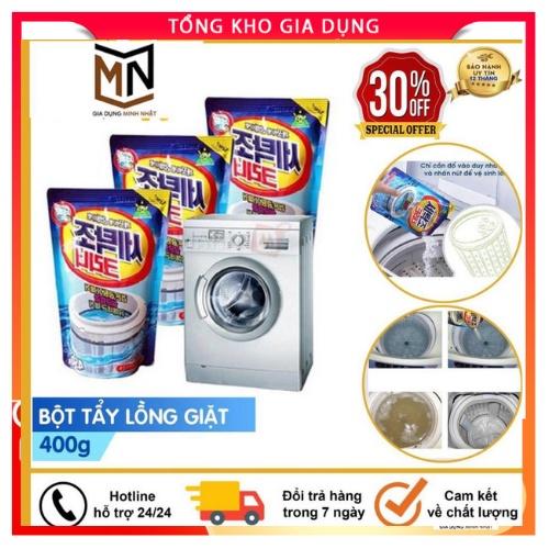 Vệ Sinh Máy Giặt, Bột Tẩy Lồng Máy Giặt Hàn Quốc Gói 450G - Siêu Tiện Dụng Dành Cho Máy Giặt