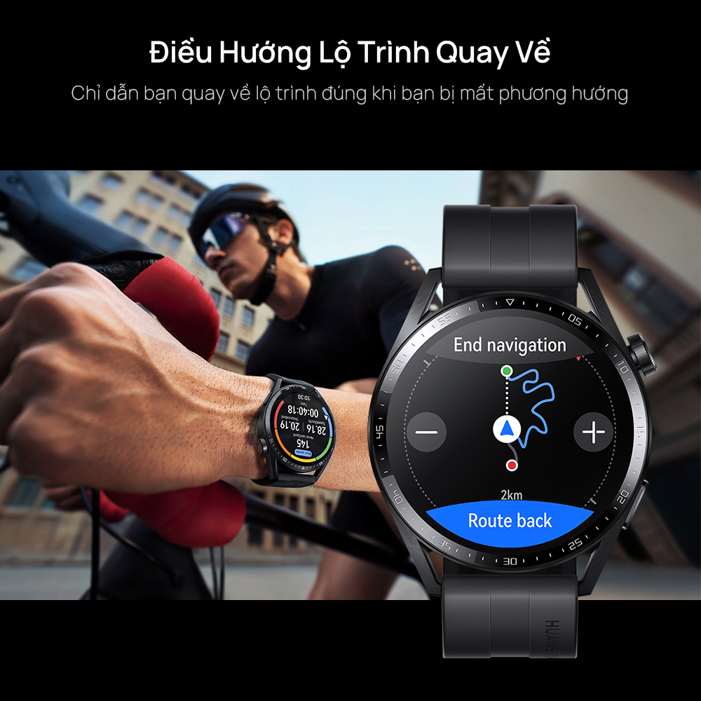 Đồng Hồ Thông Minh HUAWEI WATCH GT 3 46mm | Theo Dõi Spo2 Cả Ngày | Huấn Luyện Viên Chạy Bộ AI | Thời Lượng Sử Dụng Pin Dài | Hàng Chính Hãng