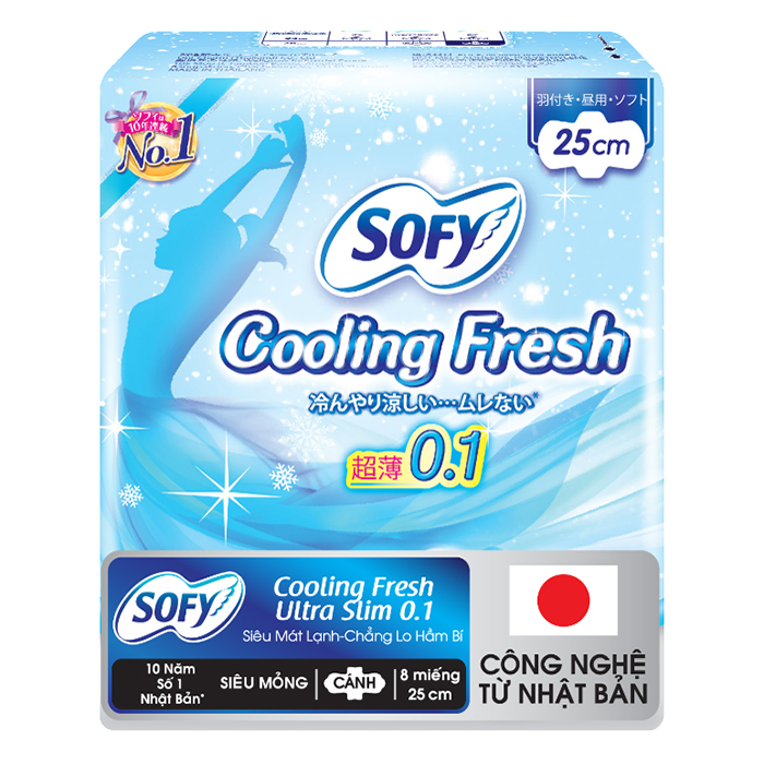 Băng Vệ Sinh Diana Sofy Cool Fresh Ssm 0.1 25Cm 08-1903